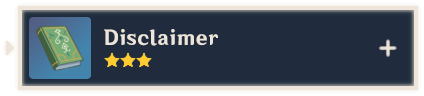 Disclaimer