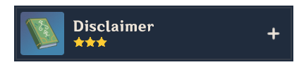 Disclaimer